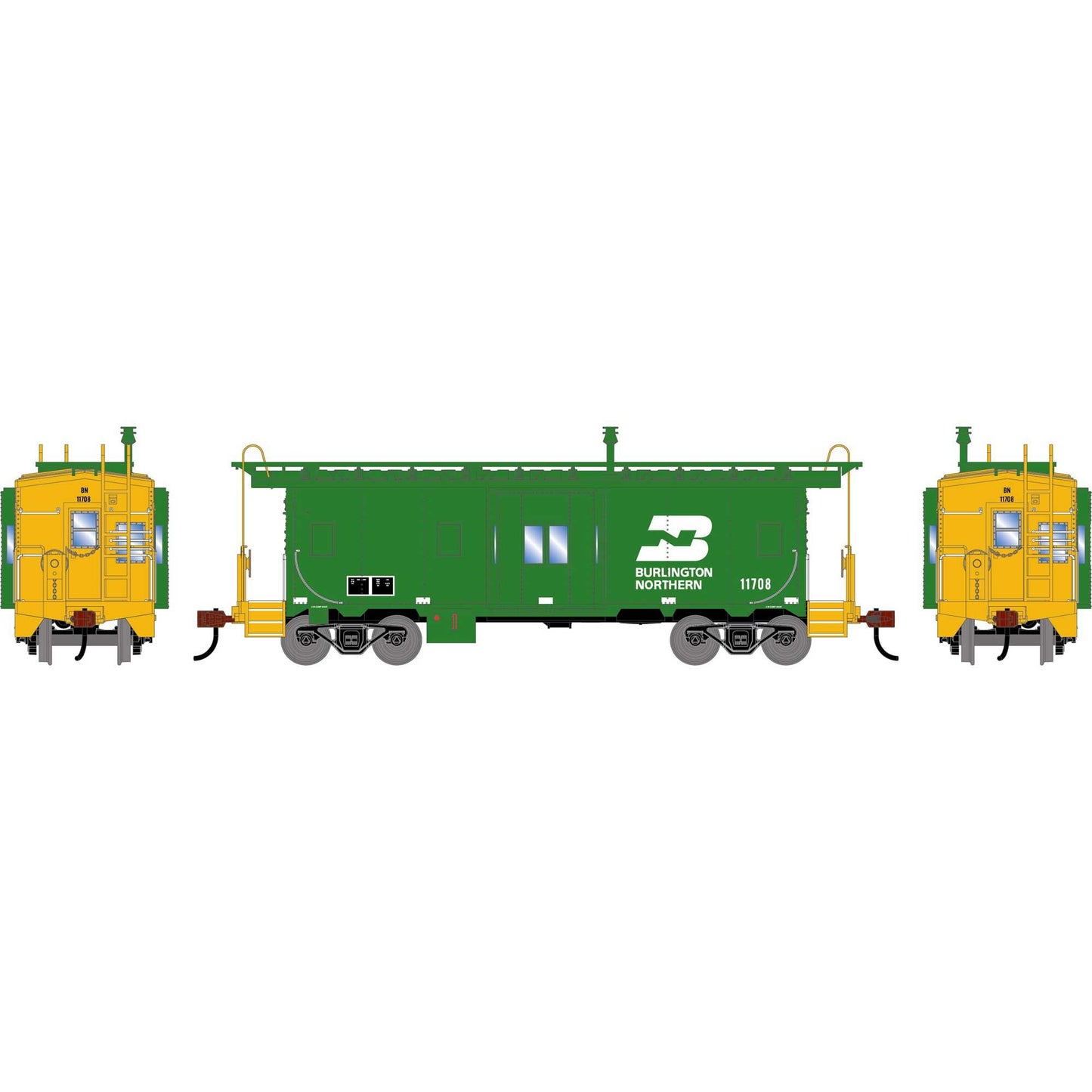 HO Athearn Bay Window Caboose BN #11708 (ATH-2260)