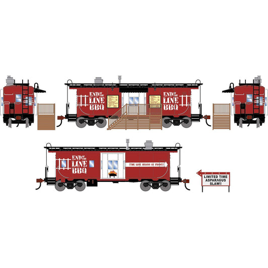 HO Bay Window Concession Caboose End of the Line BBQ (ATH-2264)
