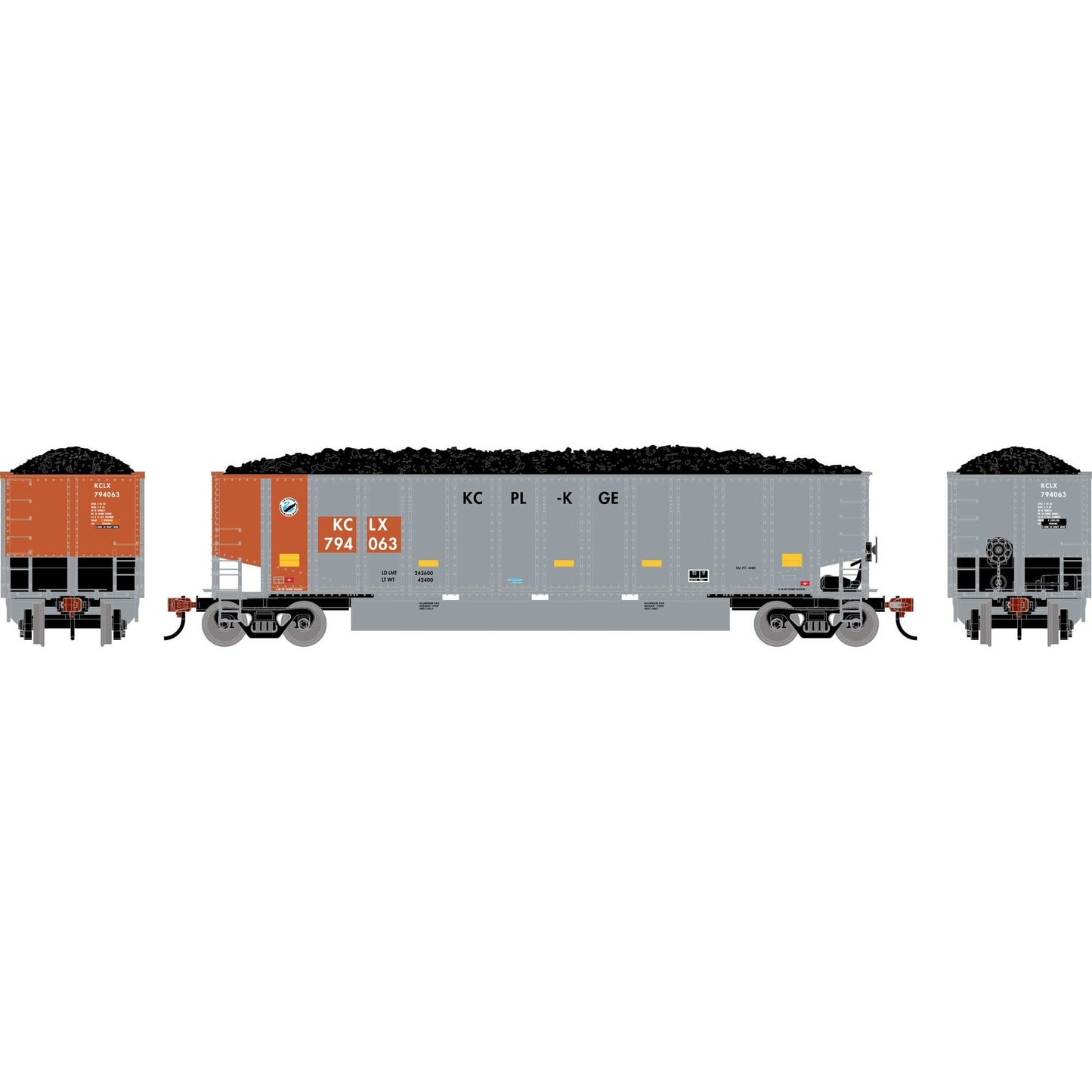 HO ATH Bethgon Coalporter with Coal Load KCLX #794063 (ATH-2301)