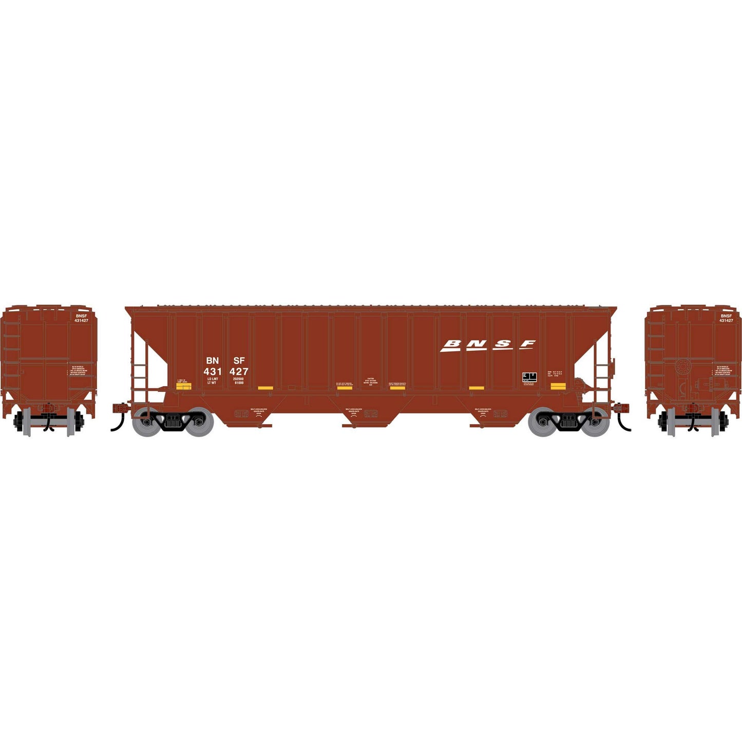 HO ATH PS 4740 Covered Hopper BNSF #431427 (ATH-2361)