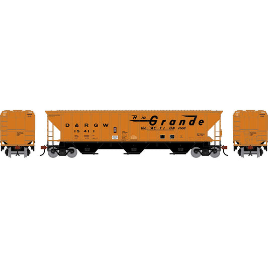 HO ATH PS 4740 Covered Hopper DRGW #15411 (ATH-2364)