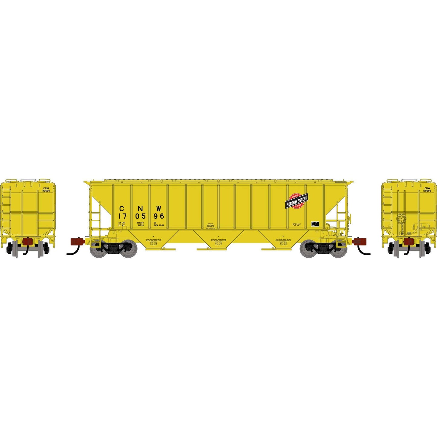N ATH PS 4427 Covered Hopper CNW #170596 (ATH-2383)