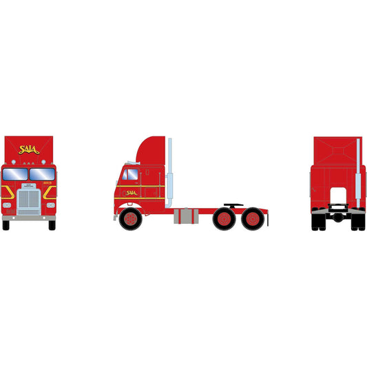 HO Freightliner Double-Axle Tractor Saia Model (ATH-2447)