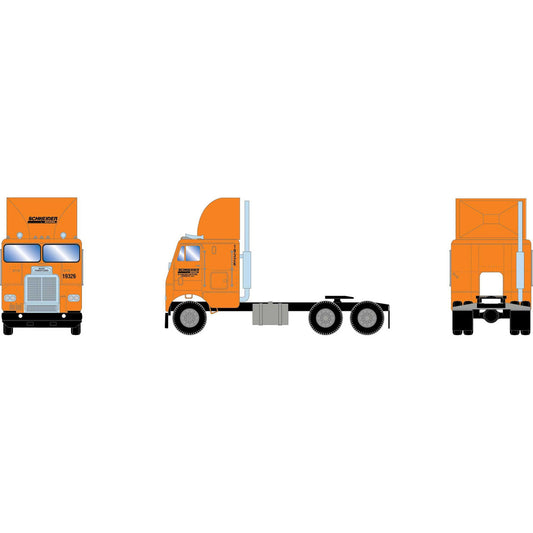 HO Freightliner Double-Axle Tractor Schneider (ATH-2448)