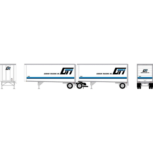 HO ATH 28' Wedge Trailers with Dolly (ATH-2453)