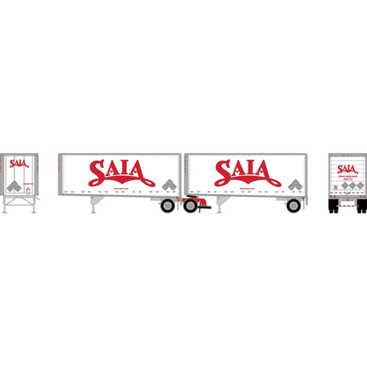 HO ATH 28' Wedge Trailers with Dolly (ATH-2455)