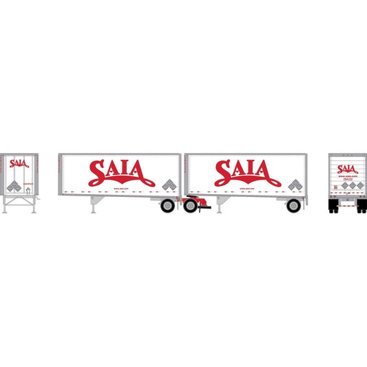 HO ATH 28' Wedge Trailers with Dolly (ATH-2456)