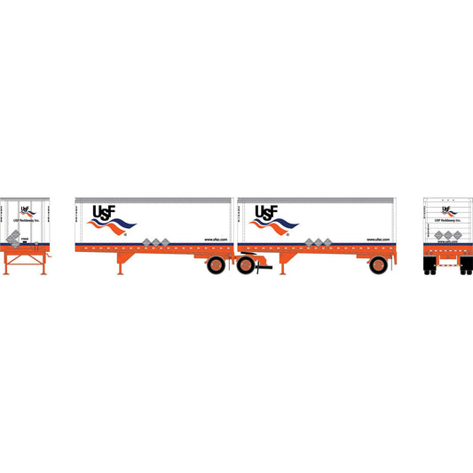 HO 28' Wedge Trailers with Dolly (ATH-2458)