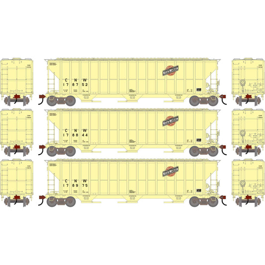 HO ATH FMC 4700 Covered Hopper Primed For Grime CNW Model (ATH-2487)