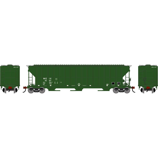 HO ATH FMC 4700 Covered Hopper WEIX #1007 Plastic Model Train Car (ATH-2495)