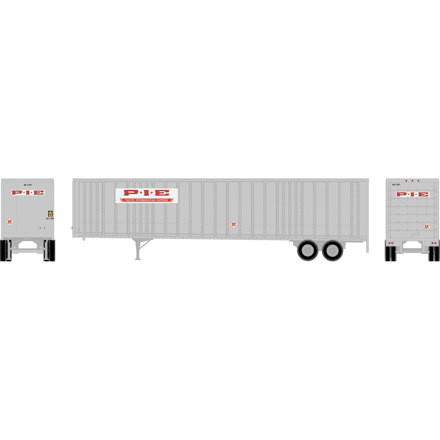 HO 48' Wedge Trailer Pacific Intermountain Express (ATH-2553)