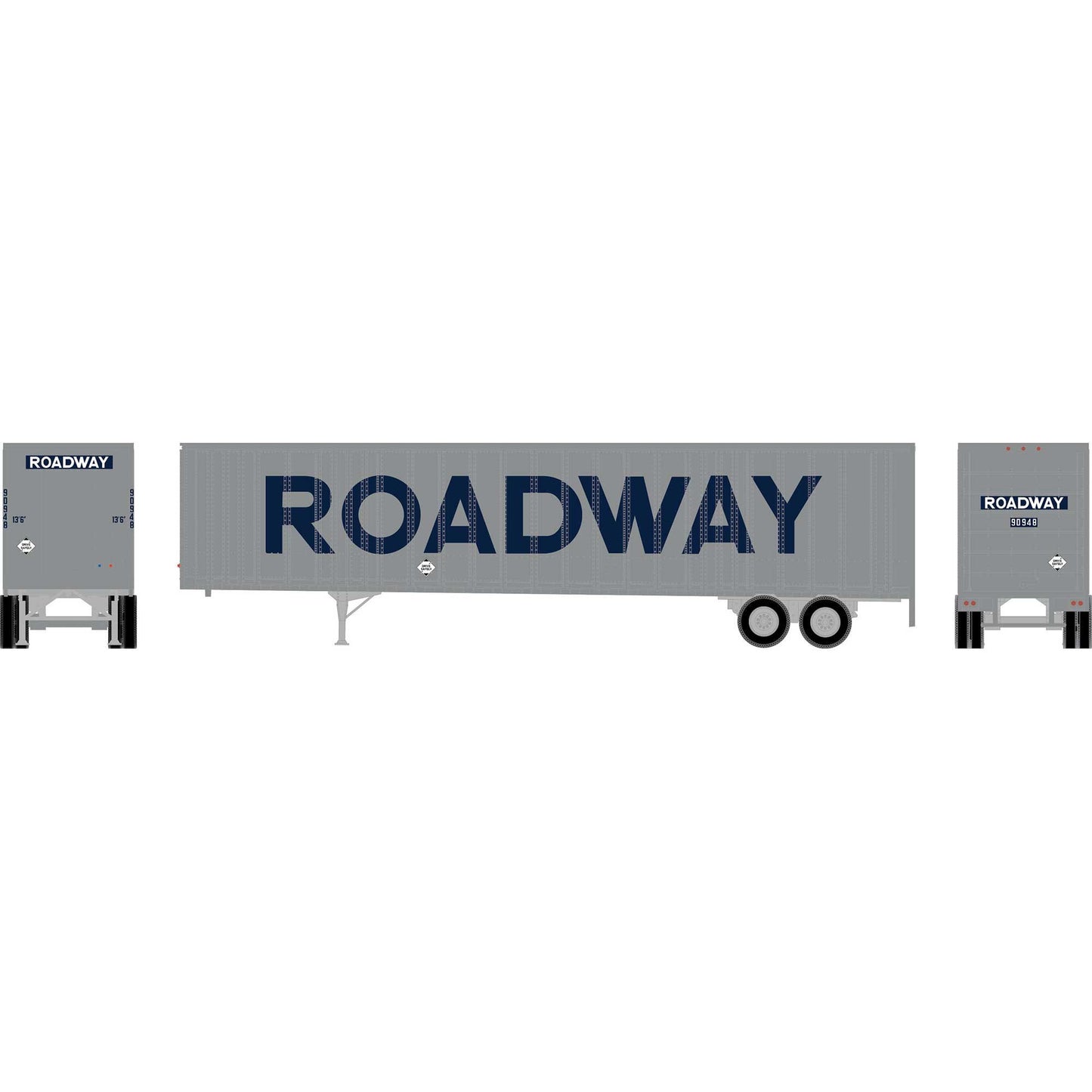 HO ATH 48' Wedge Trailer Roadway #90948 (ATH-2554)