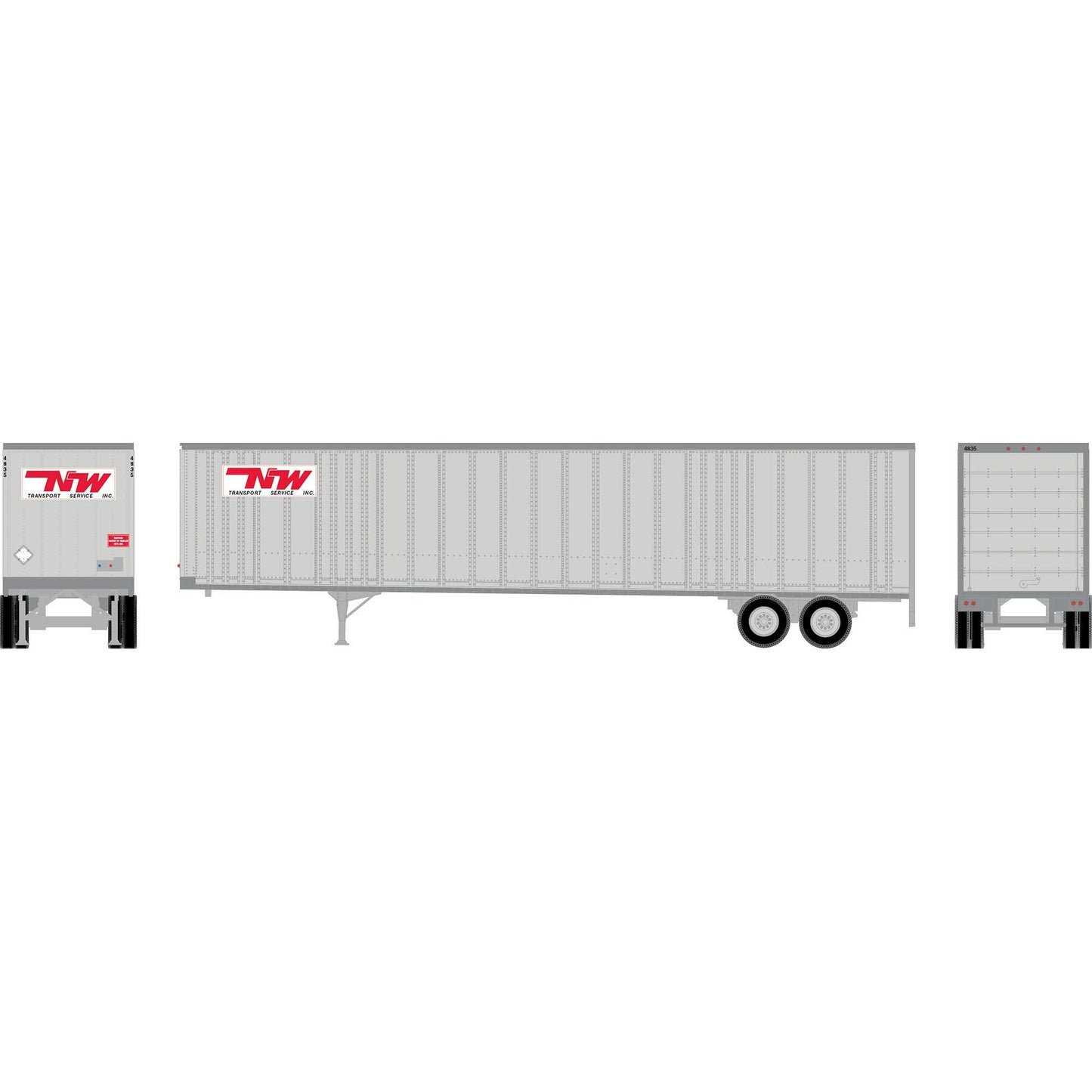 HO ATH 48' Wedge Trailer NW Transport (ATH-2556)