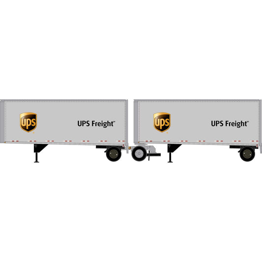 HO ATH 28' Wedge Trailers Smooth Side with Dolly (ATH-2559)