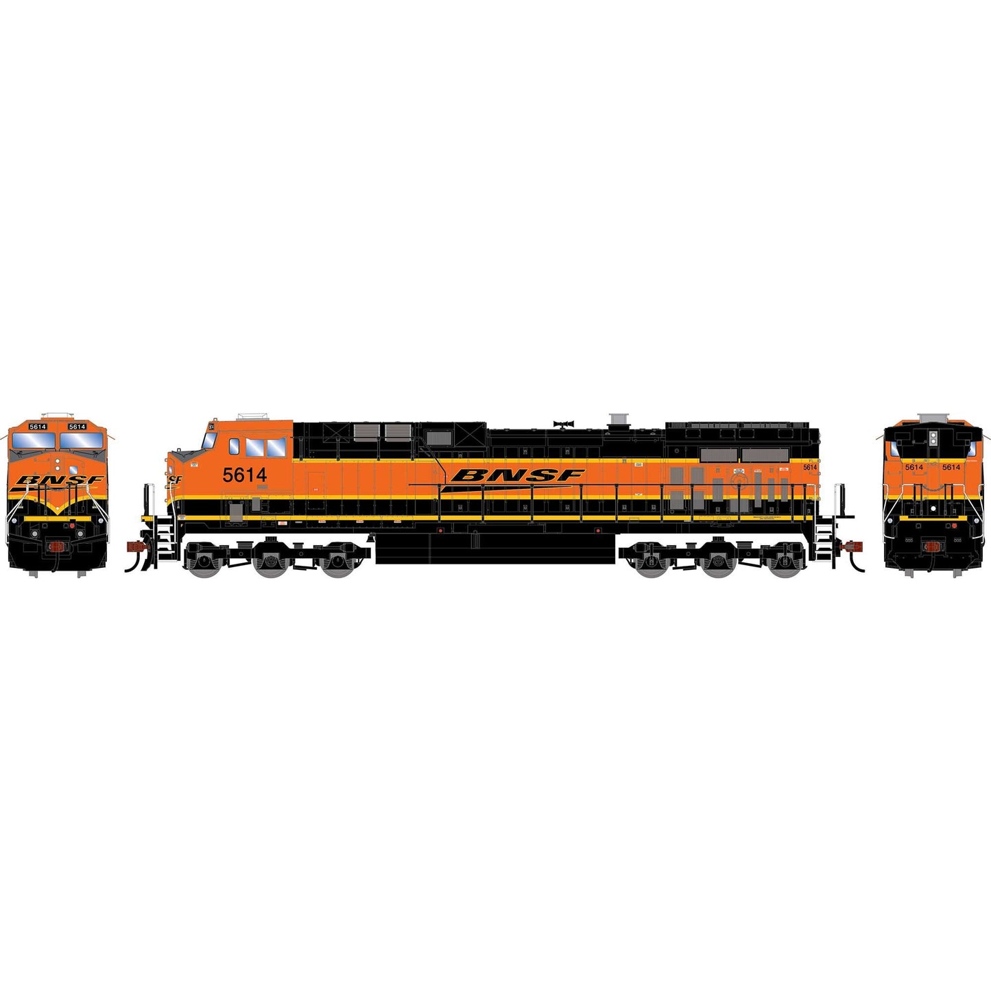 HO AC4400CW Locomotive Legendary Liveries BNSF 'H4' #5614 (ATH-2567)