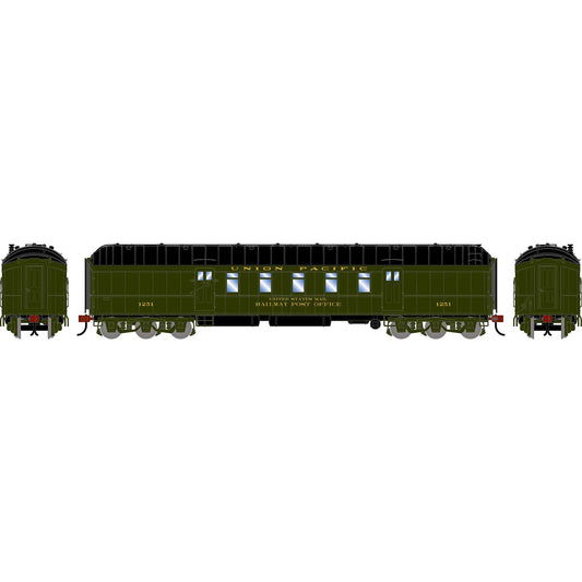 HO 60' Pullman Common Standard Postal Car UP #1251 (ATH-2579)