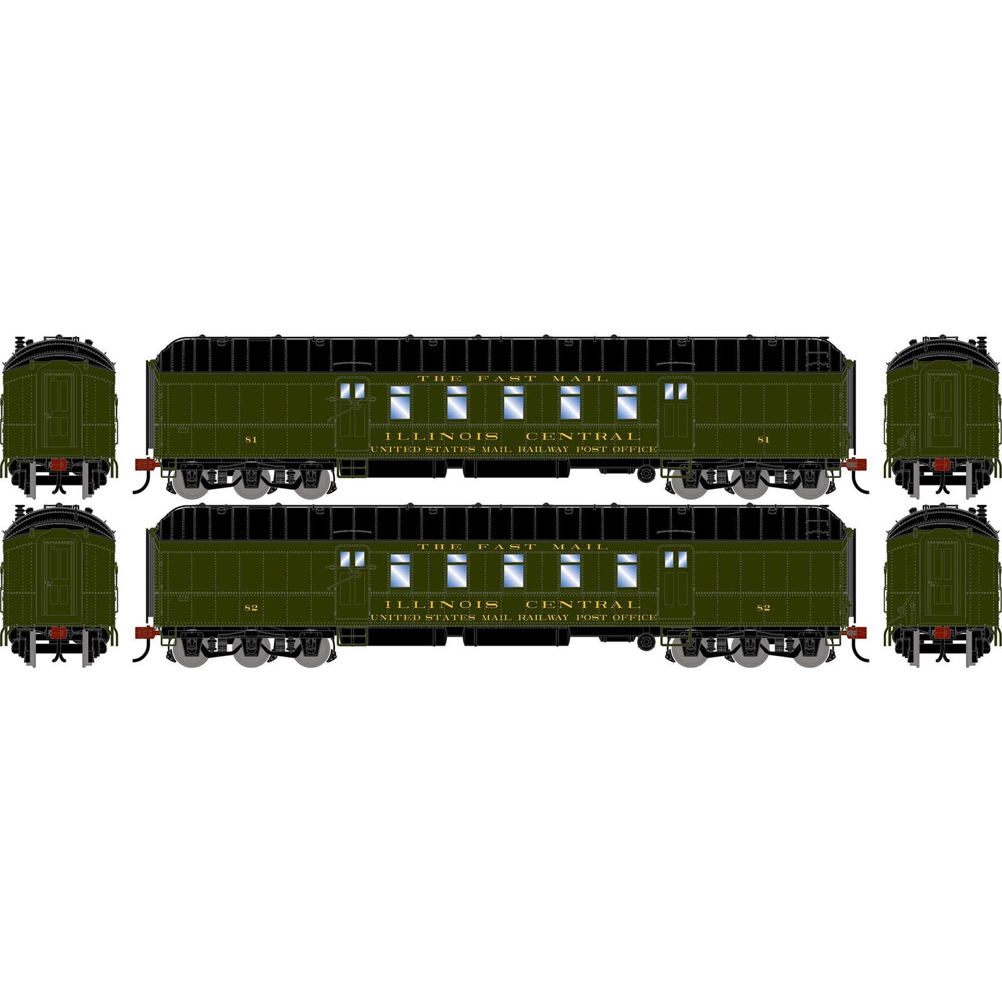 HO Pullman Common Standard Postal Car IC #81/82 (ATH-2584)