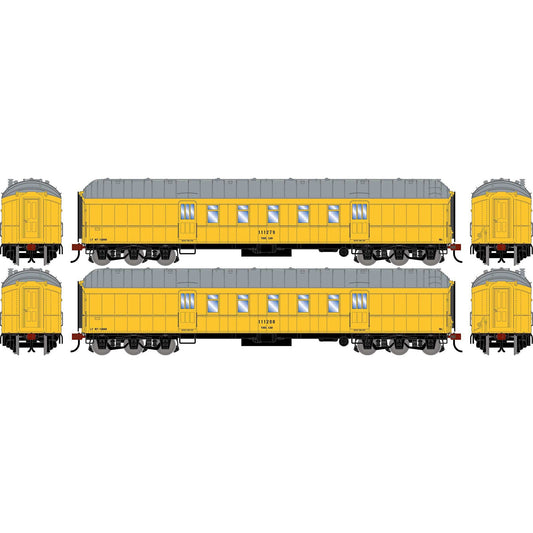 HO 60' Pullman Common Standard Postal Storage Car MOW Yellow (ATH-2590)