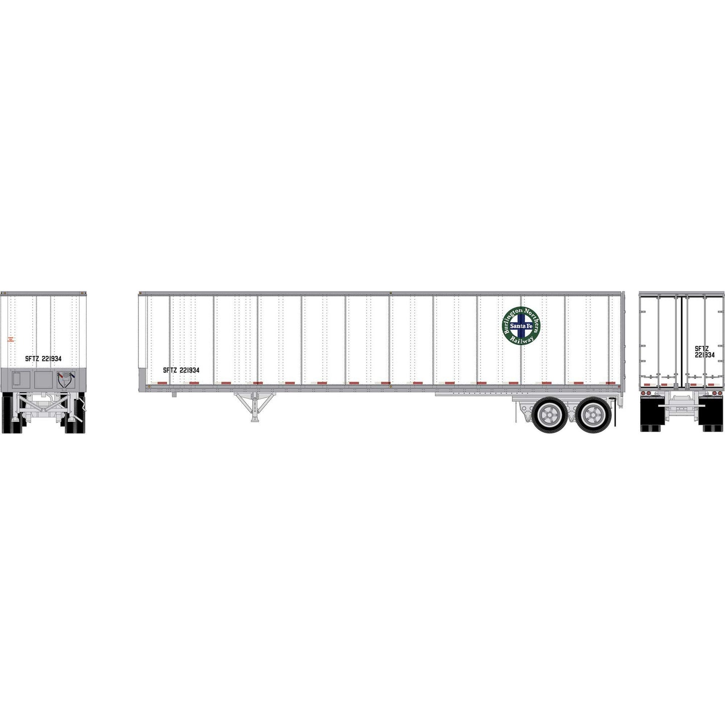 HO 45' Fruehauf Z-Van Trailer Smooth Side (ATH-2603)