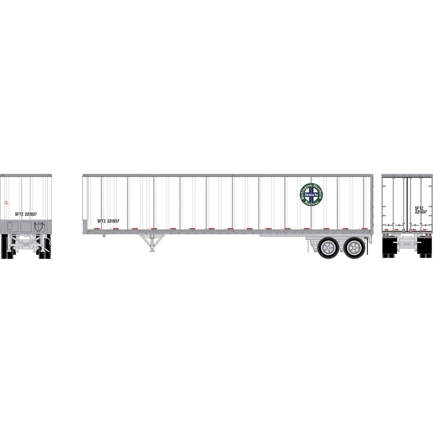 HO 45' Fruehauf Z-Van Trailer Smooth Side (ATH-2604)