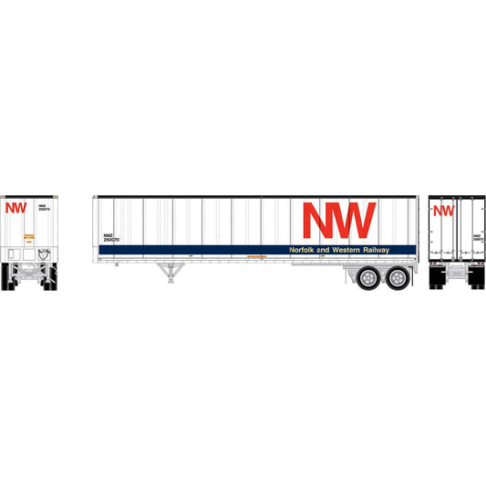 HO Athearn 45' Fruehauf Z-Van Trailer Smooth Side (ATH-2613)