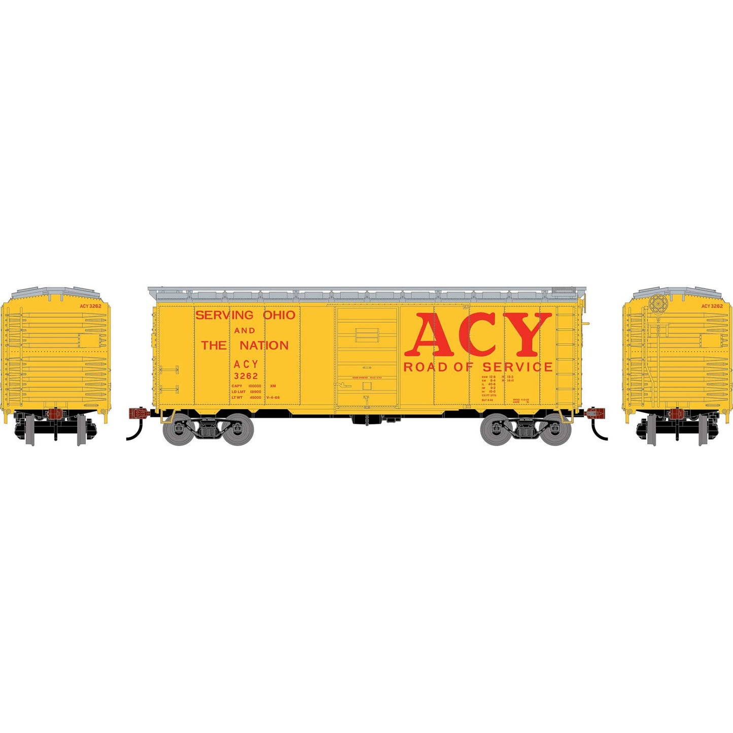 HO 40' Superior Door Box Car ACY #3262 (ATH-2631)