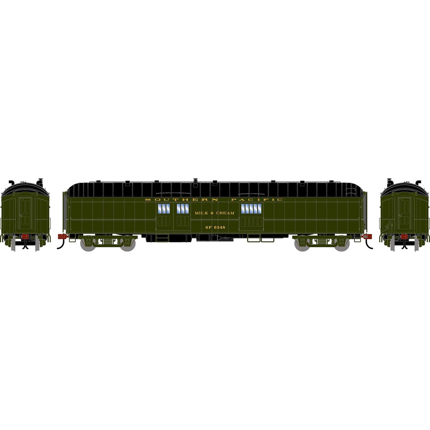 HO ATH 60' Pullman Common Standard Baggage Car SP Milk & Cream #6348 (ATH-2647)