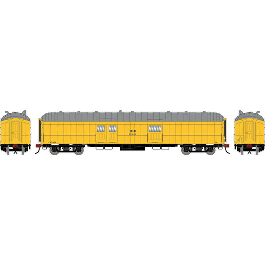 HO 60' Pullman Common Standard Baggage Car MOW Yellow #115331 (ATH-2649)