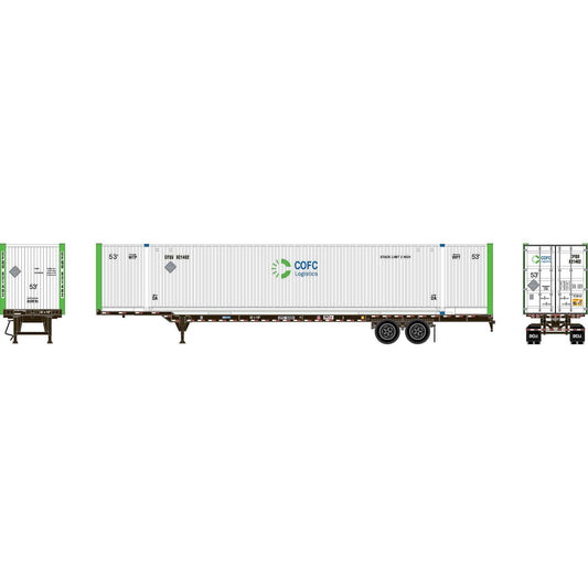 HO ATH 53' Chassis with Container (ATH-2653)