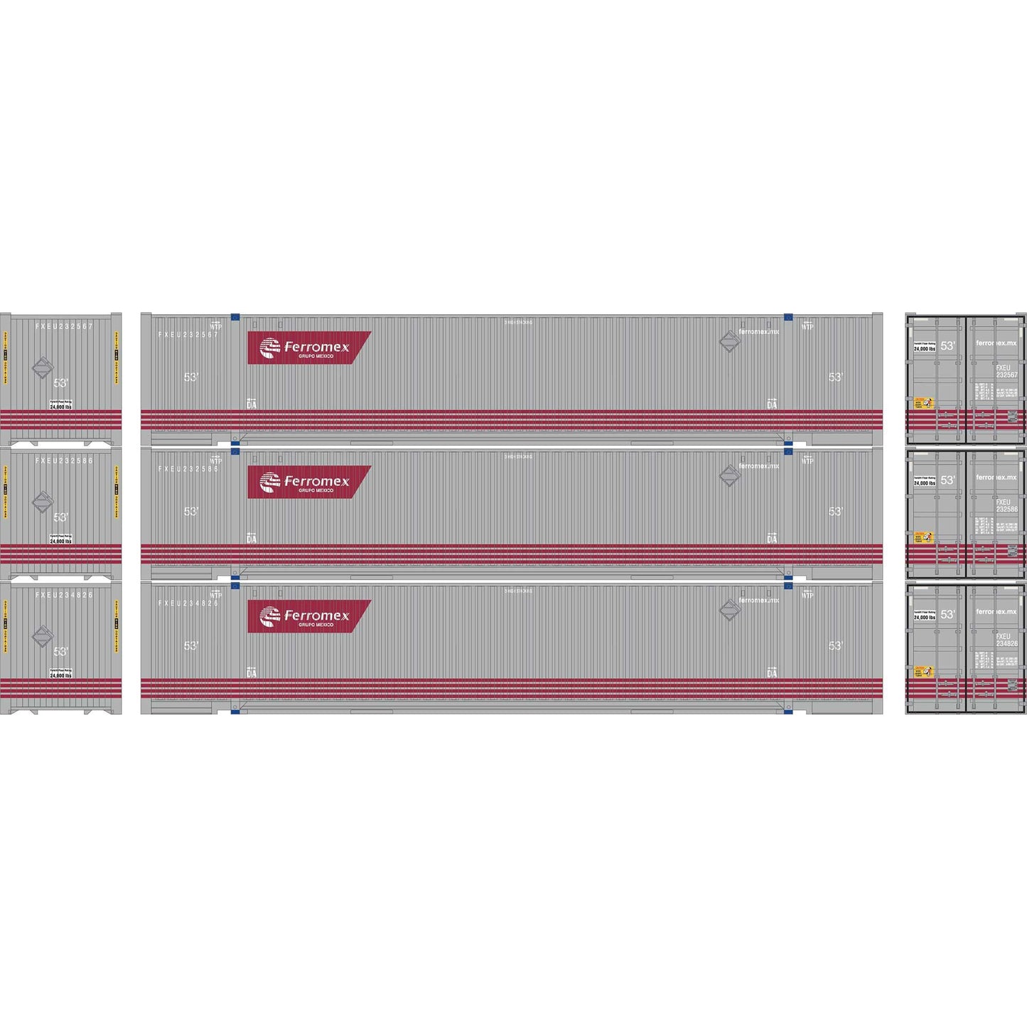 HO 53' Jindo Containers (Set of 3) (ATH-2659)