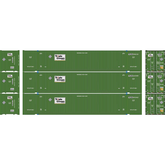 HO ATH 53' Jindo Containers TCZU #586332/601489/653462 Set of 3 (ATH-2660)