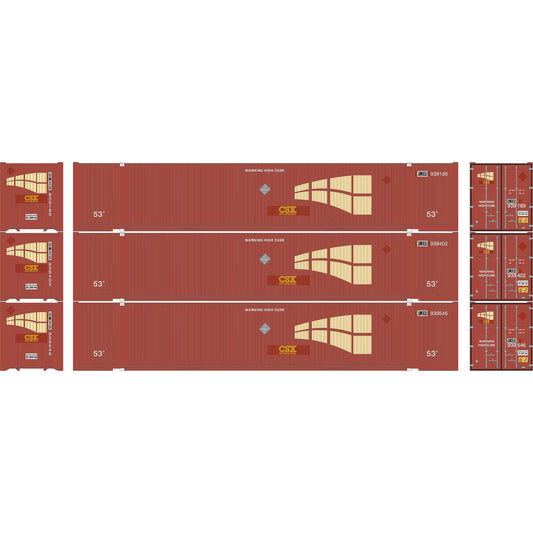 HO ATH 53' Jindo Containers UMXU #939189/939402/939546 (Set of 3) (ATH-2663)