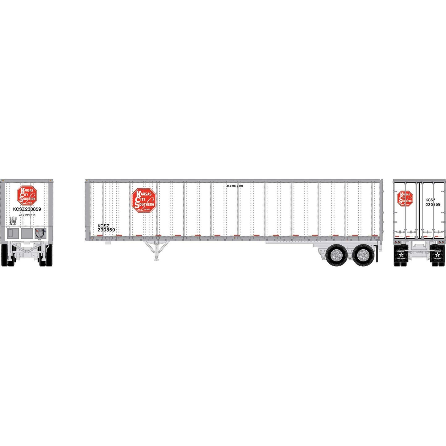 N ATH 45' Fruehauf Z-Van Trailer Smooth Side (ATH-2669)