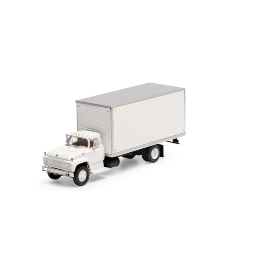HO Ford F850 Box Van, White (ATH10058)
