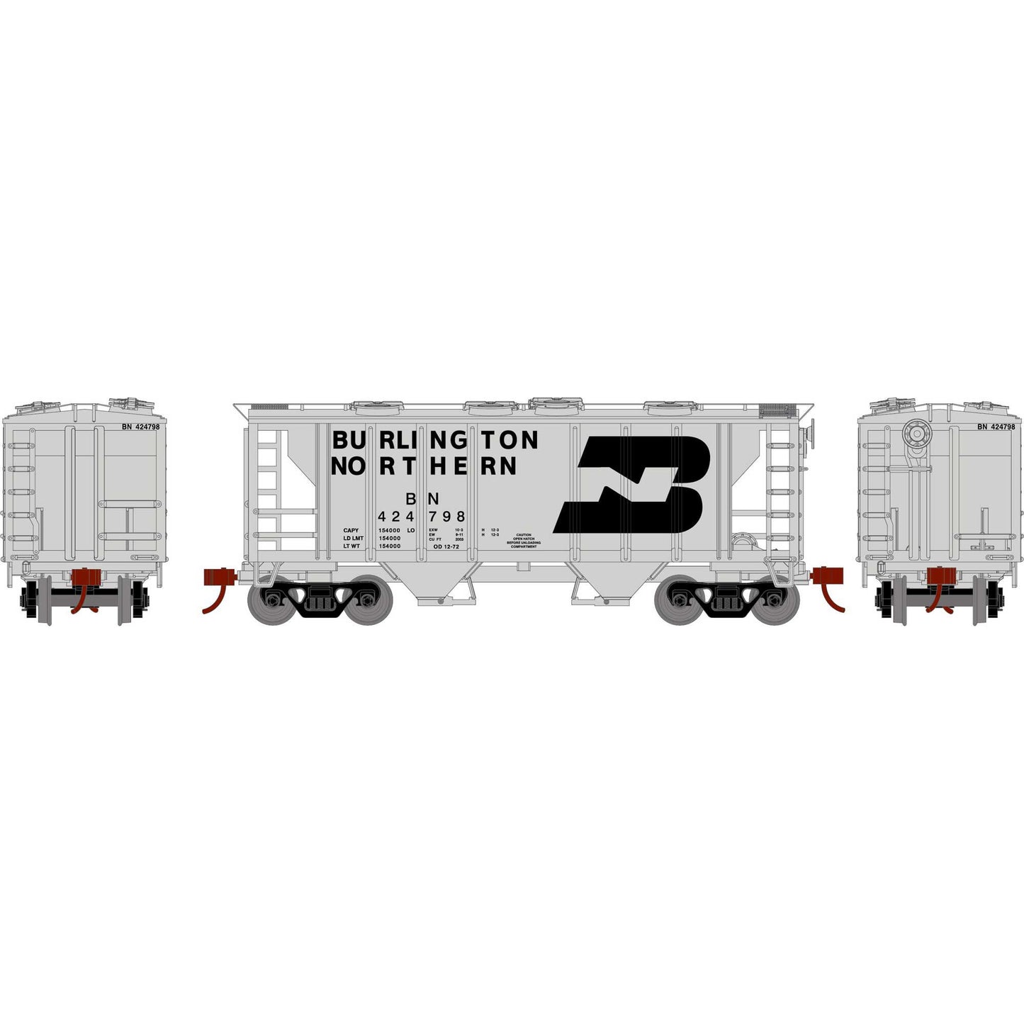 HO PS-2 2003 2-Bay Hopper BN #424798 (ATH15416)