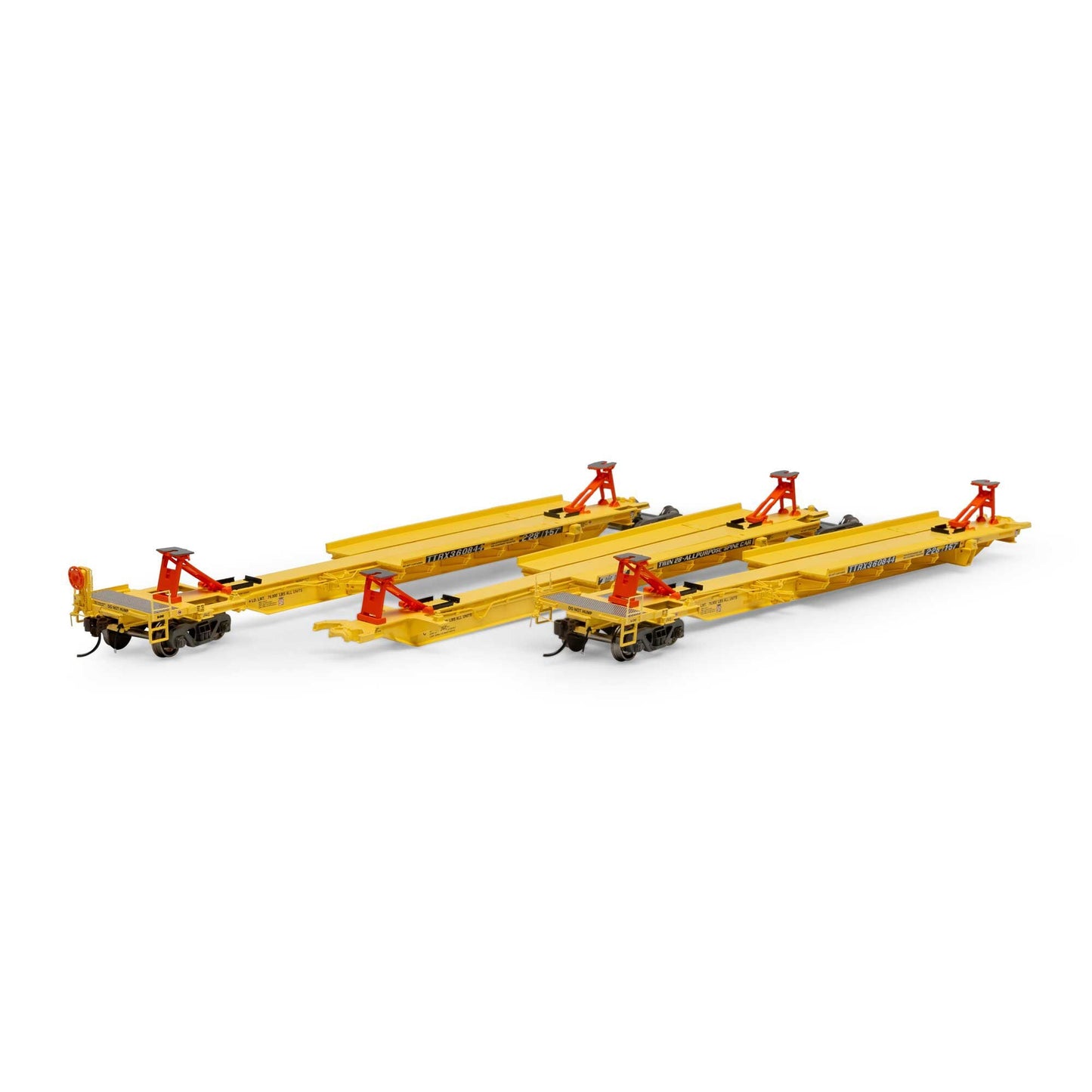 HO RTR 57' Trinity Spine Car (TTRX/Faded #360999) for Model Railroads (ATH15534)