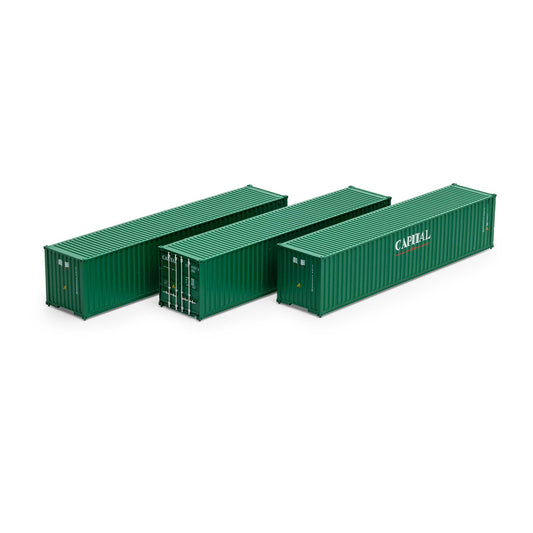 HO 40' Low Cube Container Set CLHU #1 (3) (ATH16385)