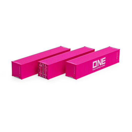 HO 40' Low Cube Container TLLU #1 (3) Set (ATH16387)