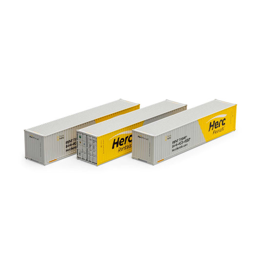 HO 40' Low Cube Container Set EASU #1 (3) (ATH16391)