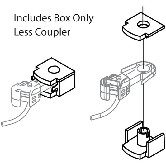 N F/FP45 Coupler Box and Cover for N Scale Models (ATH16788)