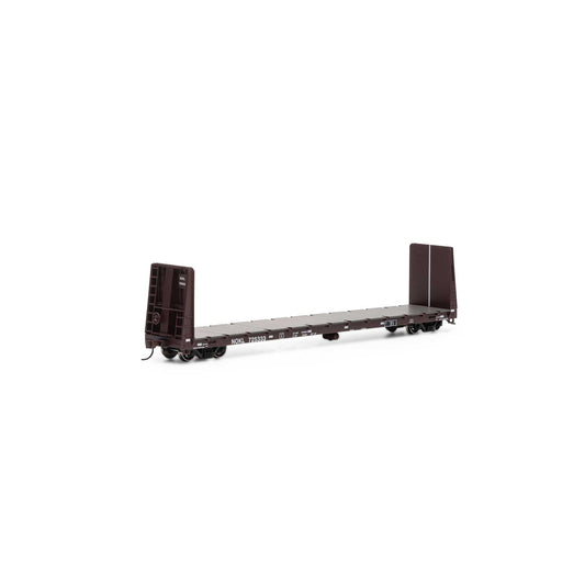 HO 60' Bulkhead Flat Model Train Car (ATH17227)