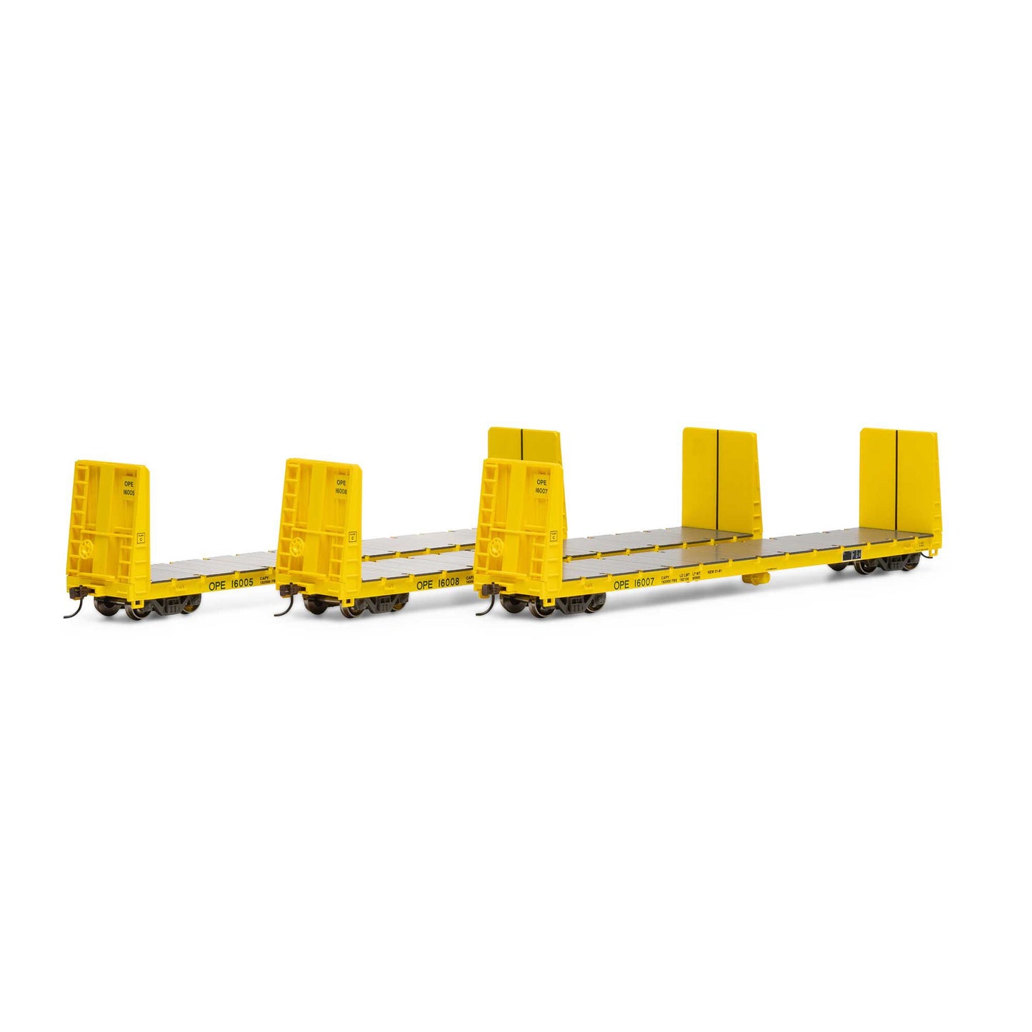 HO 60' Bulkhead Flat Car OP&E #16005, #16007, #16008 (ATH17232)