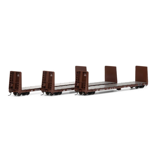 HO 60' Bulkhead Flat Southern Pacific Flatcar Model (ATH17235)
