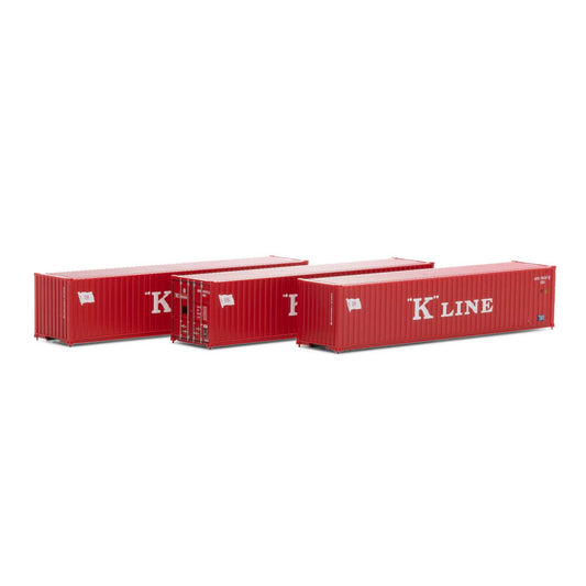N 40' Corrugated Low-Cube Container K Line #1 (3) (ATH17392)