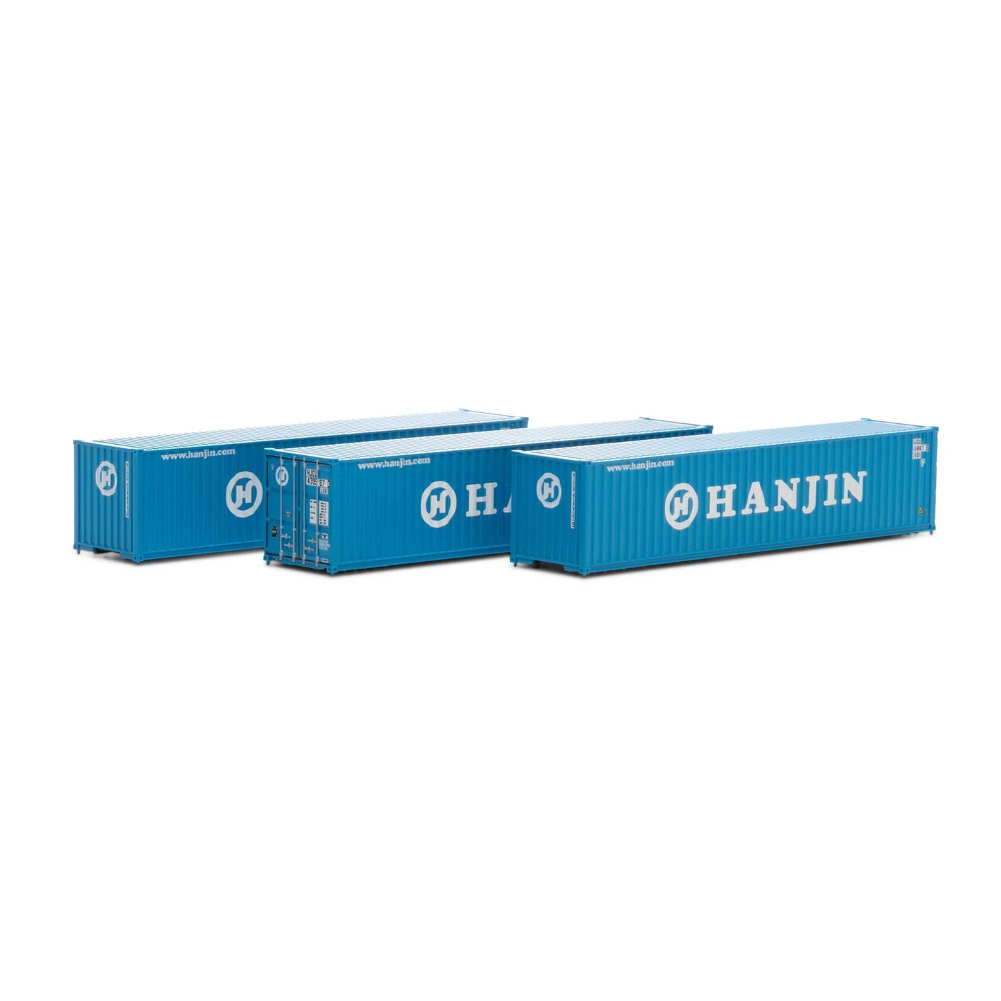 N 40' Corrugated Low-Cube Container Hanjin #2 (3) (ATH17419)