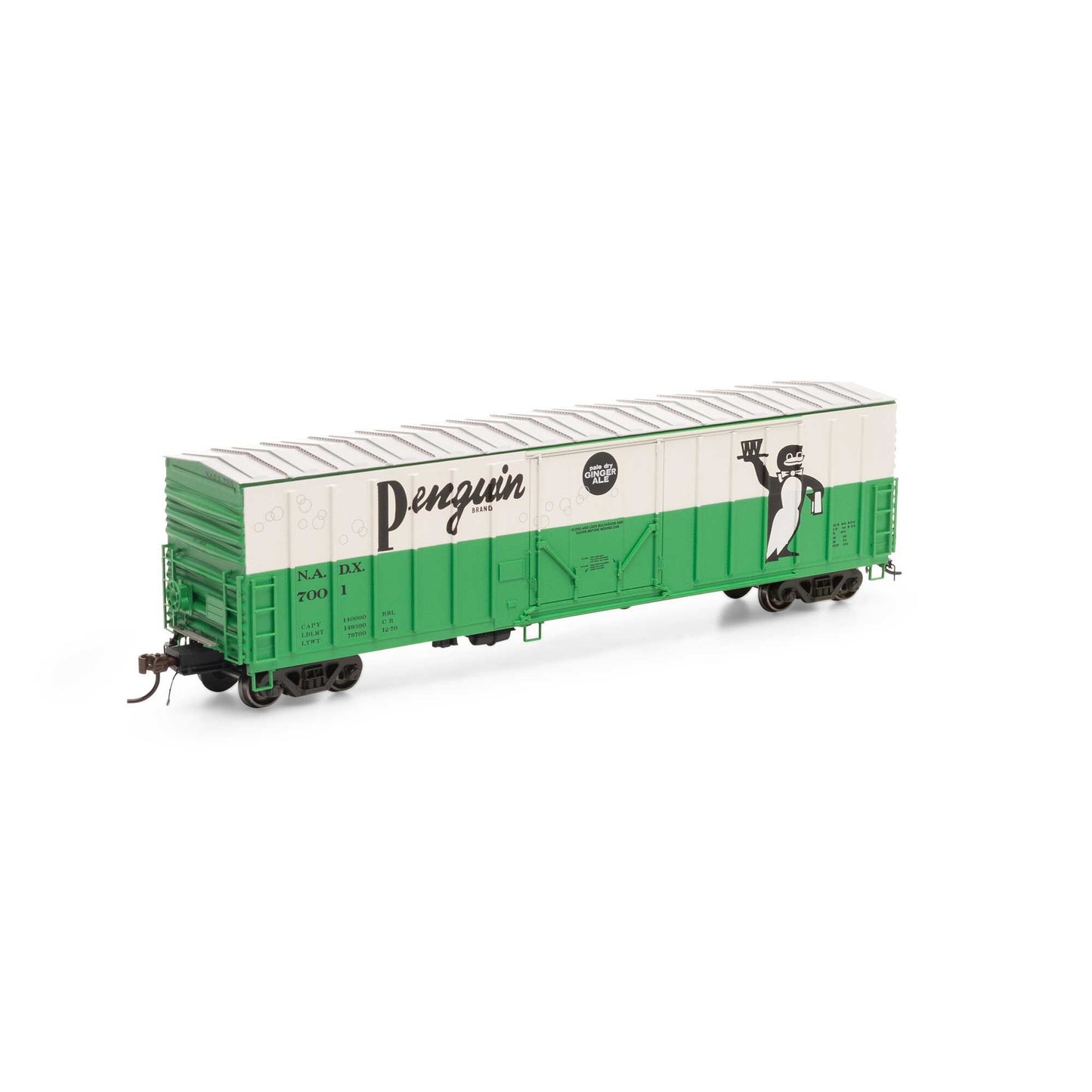 HO 50' NACC Boxcar Penguin Ginger Ale #7001 (ATH18445)