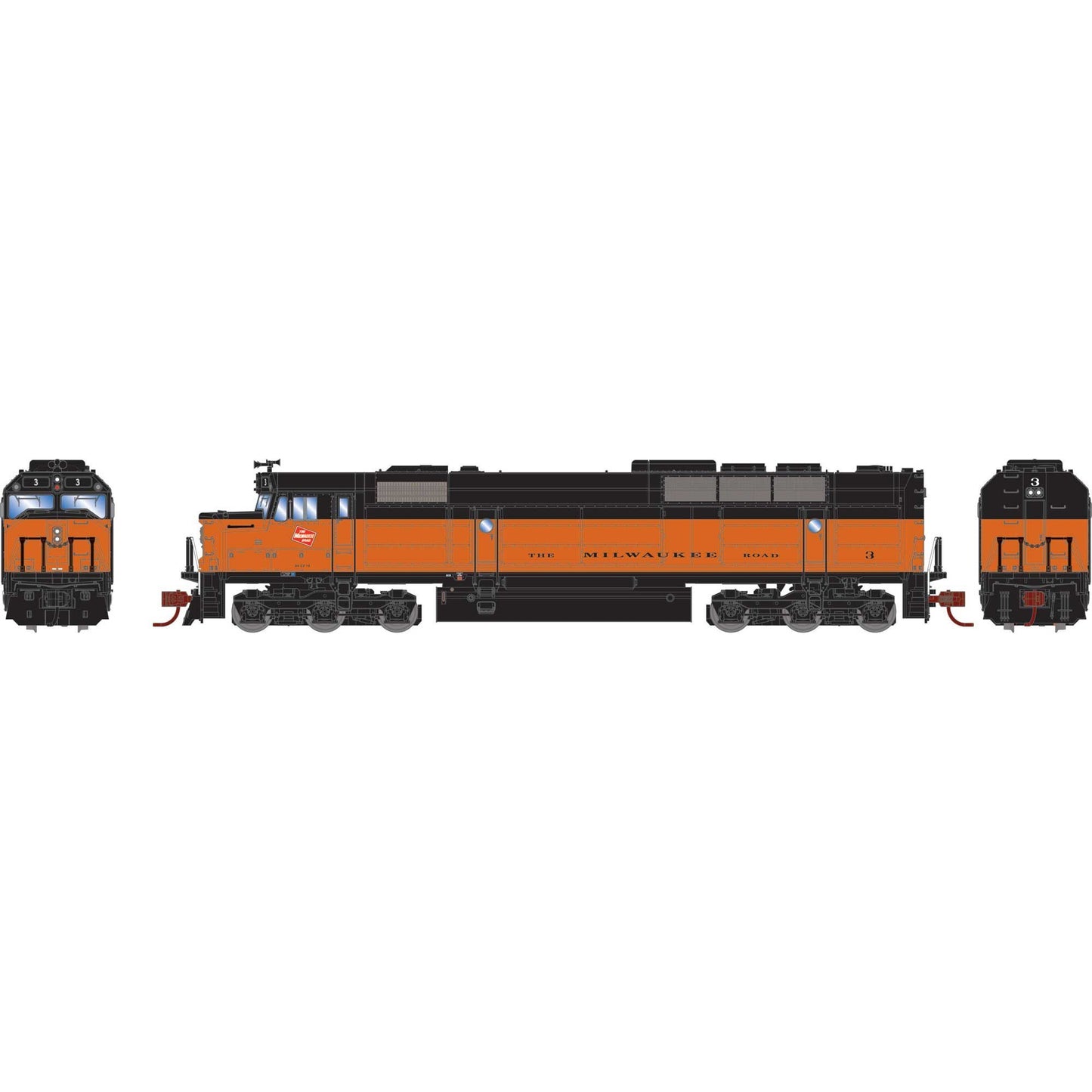 N FP45 Locomotive, MILW #3 (ATH19090)