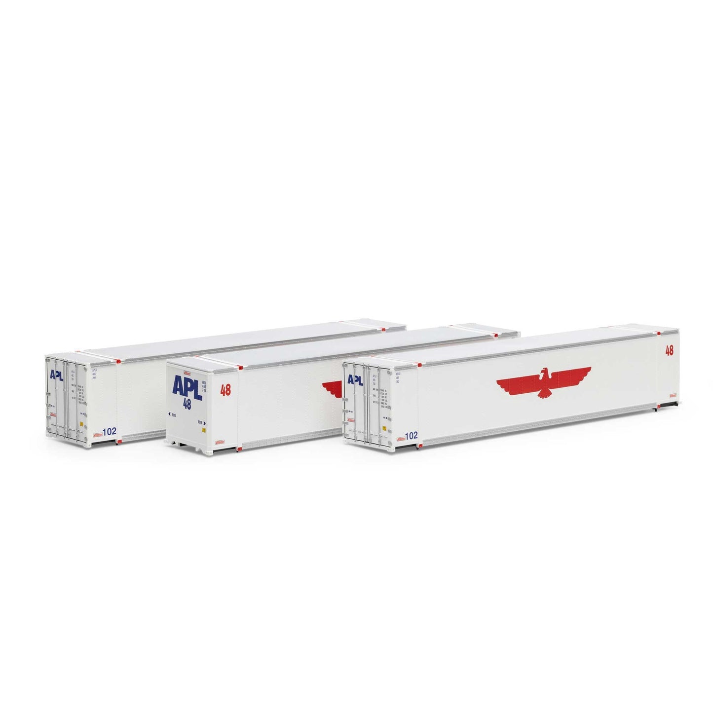 HO 48' Containers APLU #485709 #485744 #485783 (ATH19139)