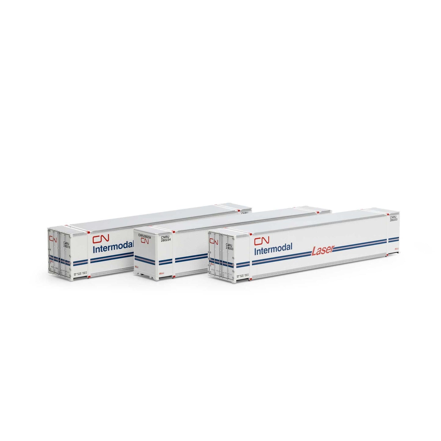 HO 48' Shipping Containers Set (CNRU 280203 / 280216 / 280234) (ATH19144)
