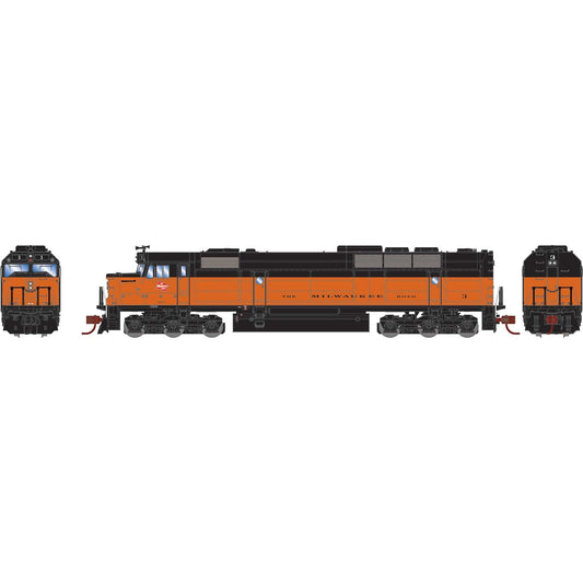 N FP45 Locomotive with DCC and Sound, MILW #3 (ATH19190)